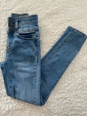 High Rise Junior Three Button Skinny SO Jeans - Kohls